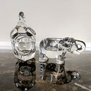 Elephant tea light holders/ paperweights- set of 2 (will separate)
